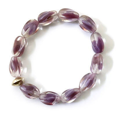 Lavender Haze Beaded Stretch Bracelet