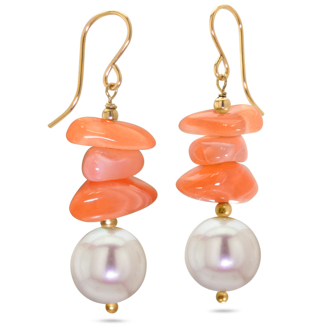 Carnelian Nugget Earrings