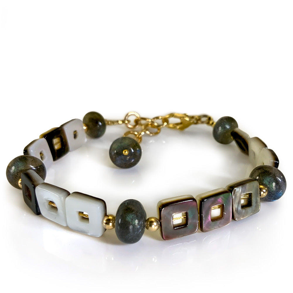 Mother of Pearl & Labradorite Bracelet