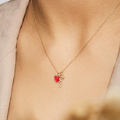 Dulcie | Tiny Candy Red Heart Pendant