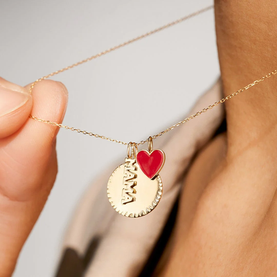 MAMA | Tiny Script Mama Pendant