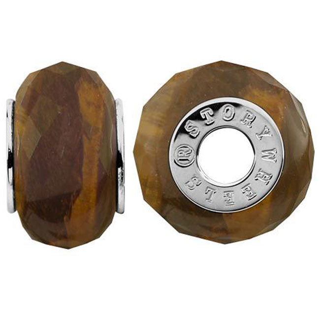 Storywheels Faceted Tiger's Eye Sterling Silver Wheel ONLY 4 AVAILABLE!-333784
