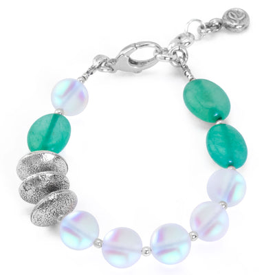 Lollies Collection Averiturine & Matte Glass Bracelet