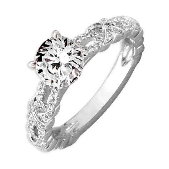 Diamond Ring with XO Design 341818
