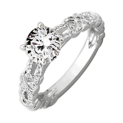 Diamond Ring with XO Design 341818