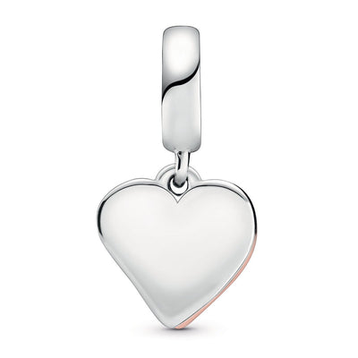 Sparkling Freehand Heart Dangle Charm