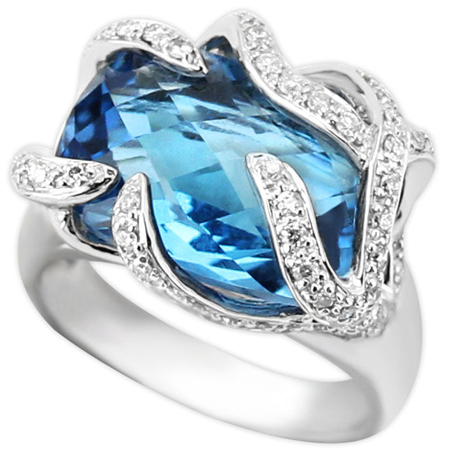 London Blue Topaz Ring-229364
