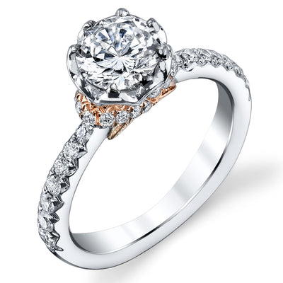 Parade "Hemera" Two-Tone Semi-Mount Ring-348413