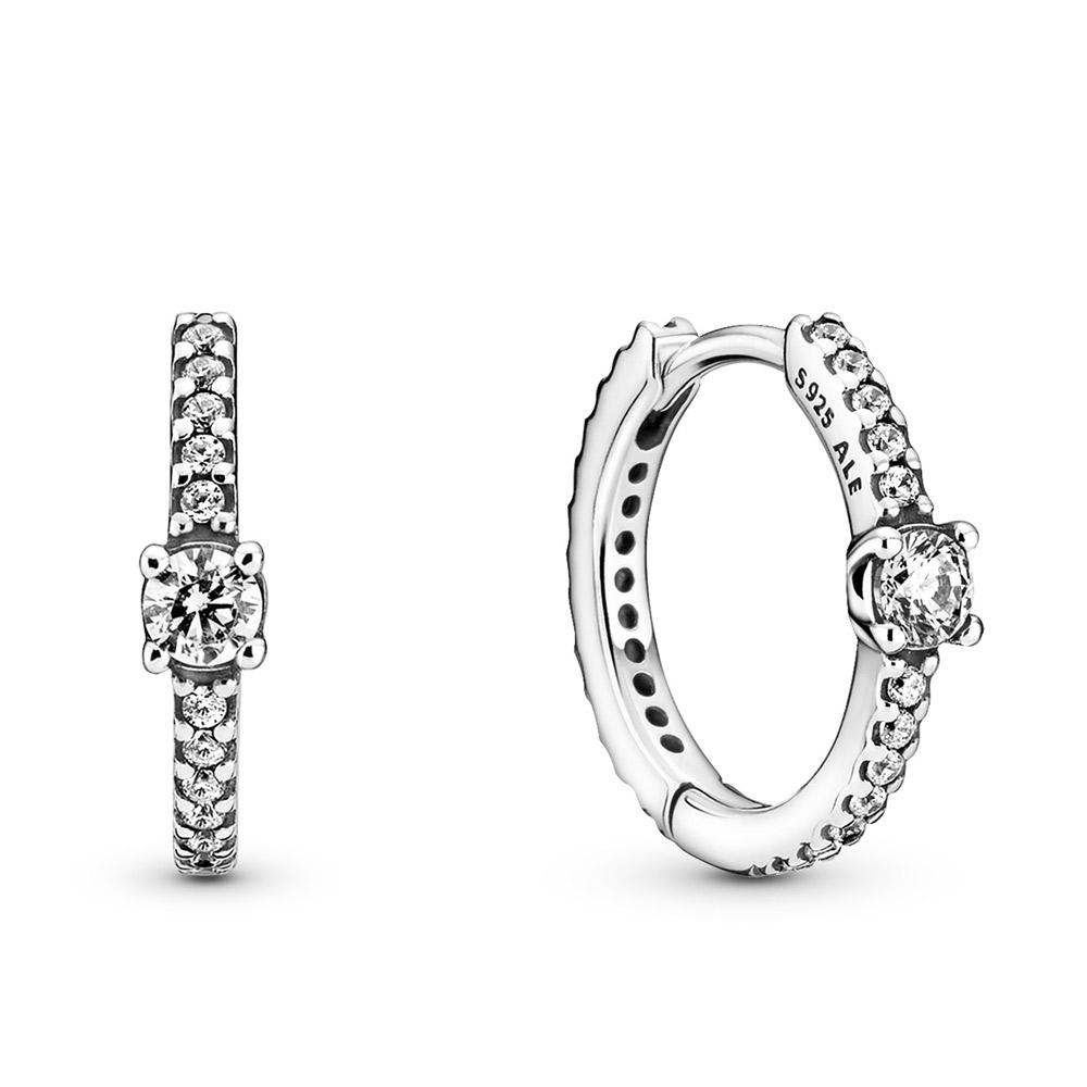 Pandora Sparkling Hoop Earrings