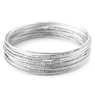 Silver Wire Bangle-343595