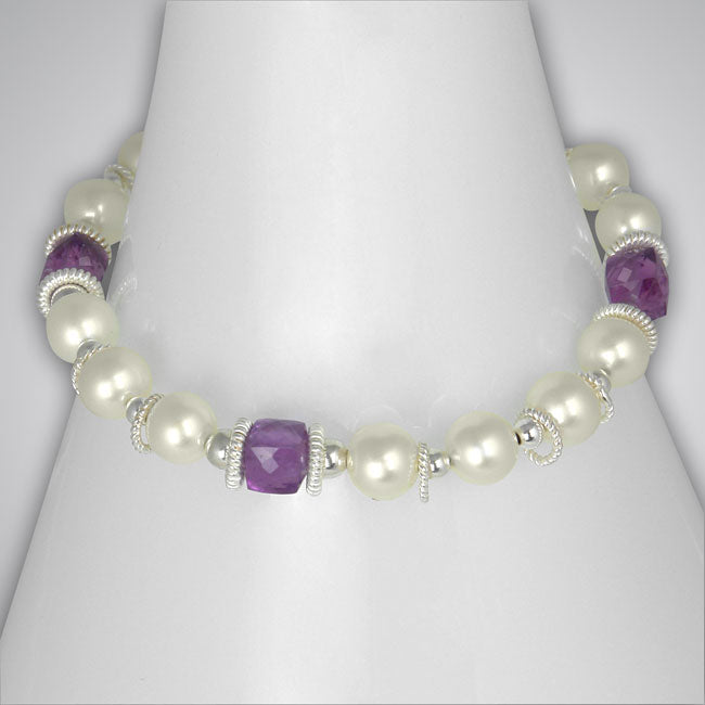 Amethyst/Pearl Bracelet-294461