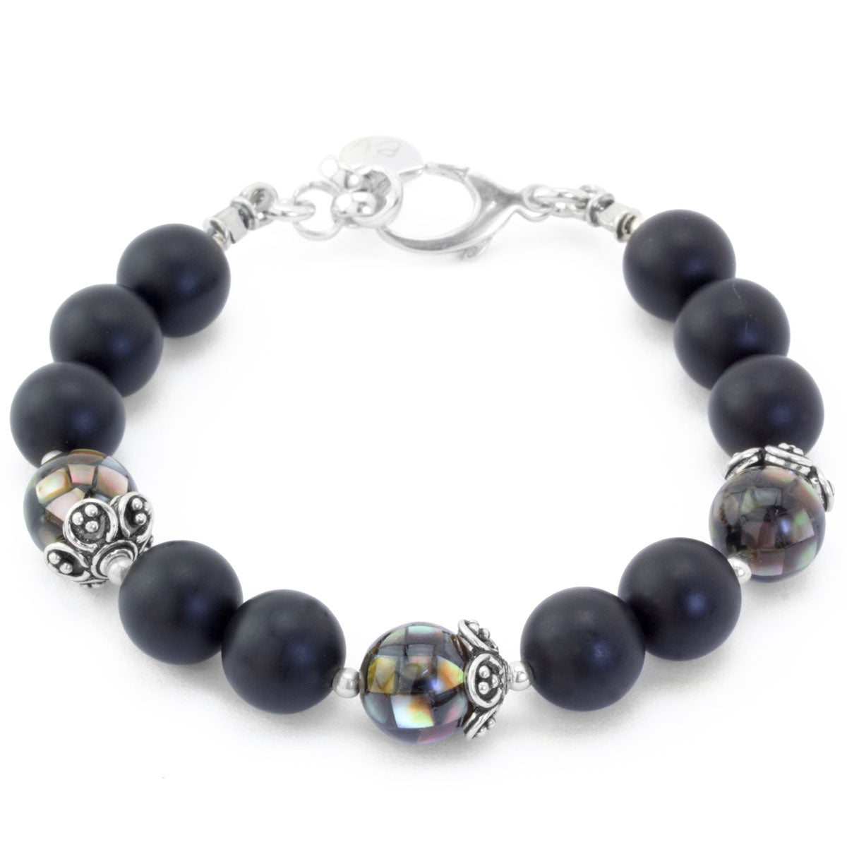 The Goddess Collection Onyx & Mother of Pearl Bracelet