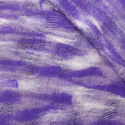 Light Purple Pattern Nuno Felted Scarf