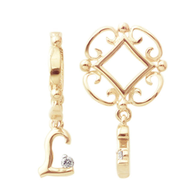 Storywheels 14K Yellow Gold L Dangle