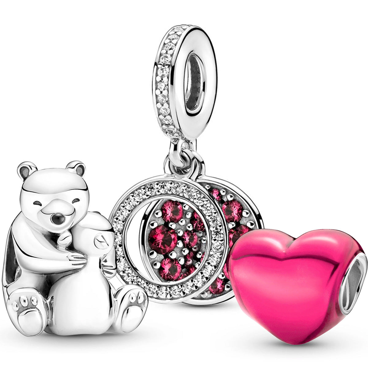 "I Love You Beary Much" Charm Set