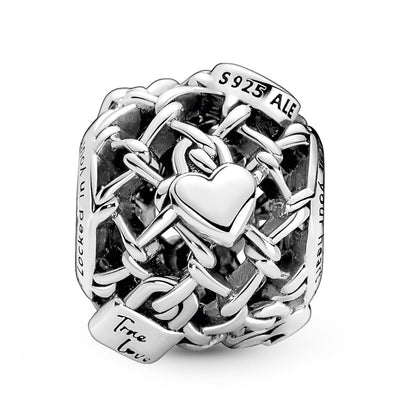 Pandora Openwork Chain Link Padlock Charm