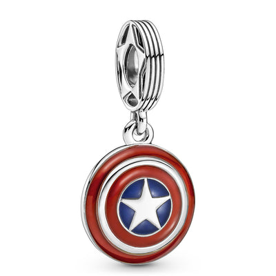 Pandora Marvel The Avengers Captain America Shield Dangle Charm