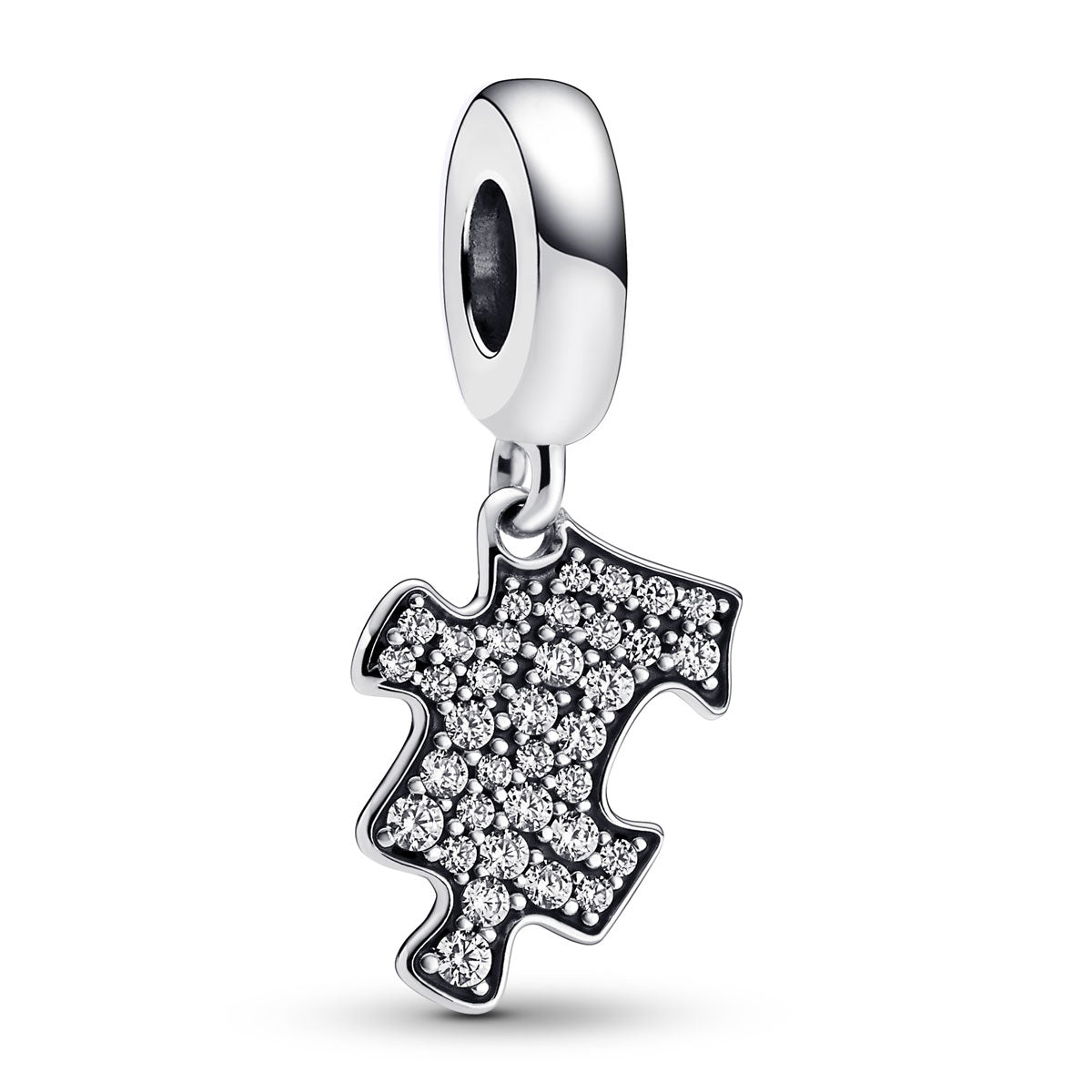 Pandora Sparkling Puzzle Piece Dangle Charm