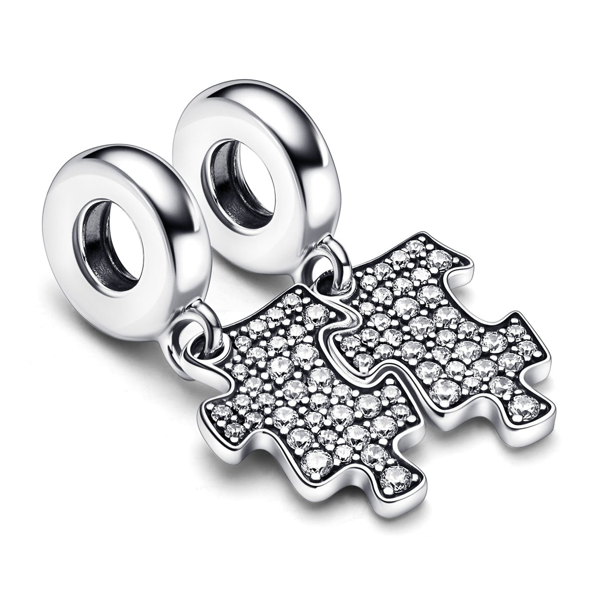 Pandora Sparkling Puzzle Piece Dangle Charm