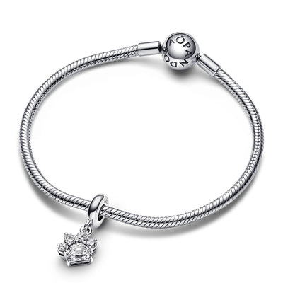 Pandora Sparkling Pet Paw Print Dangle Charm