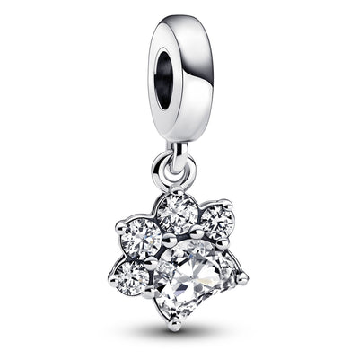 Pandora Sparkling Pet Paw Print Dangle Charm