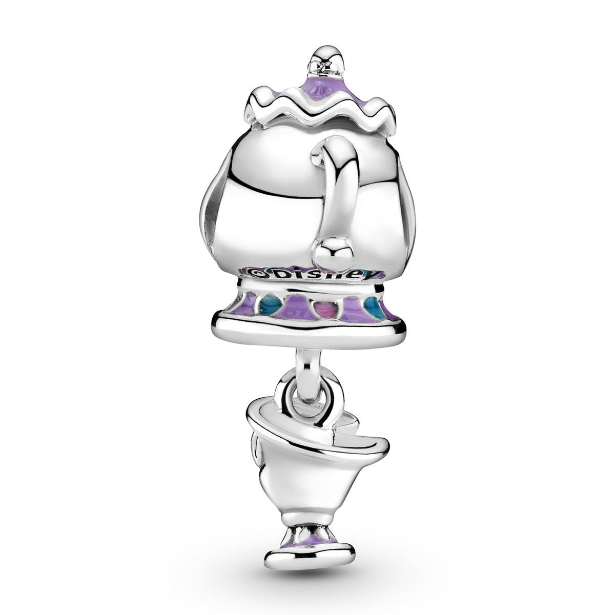 Pandora Disney Beauty and the Beast Mrs. Potts and Chip Dangle Charm
