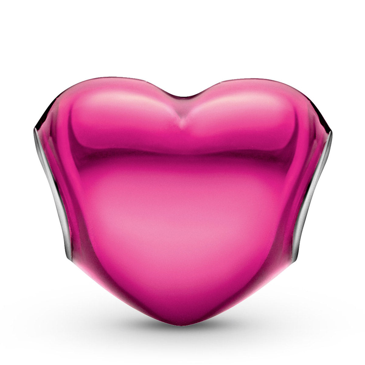 Pandora Metallic Pink Heart Charm