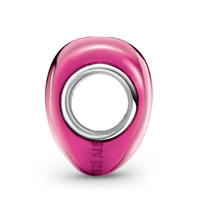 Pandora Metallic Pink Heart Charm