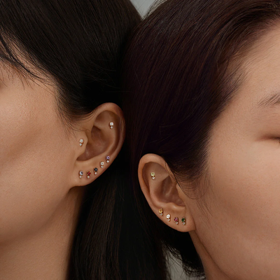 Birthstone Stud Earring