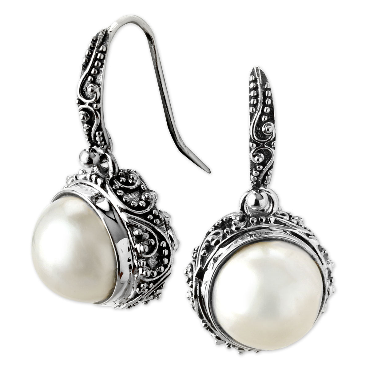 Kir Round Pearl Earrings 342361