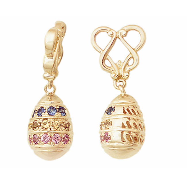 Storywheels Pastel Sapphires Easter Egg Dangle 14K Gold Wheel ONLY 3 AVAILABLE!-265966