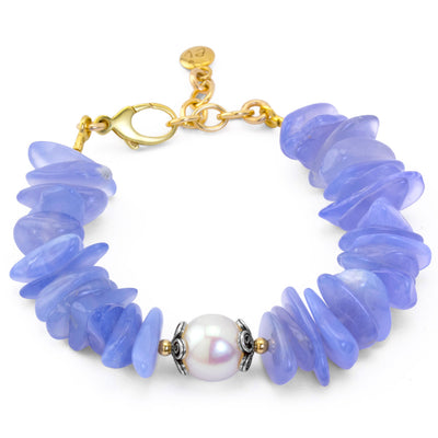 Chalcedony & Pearl Bracelet