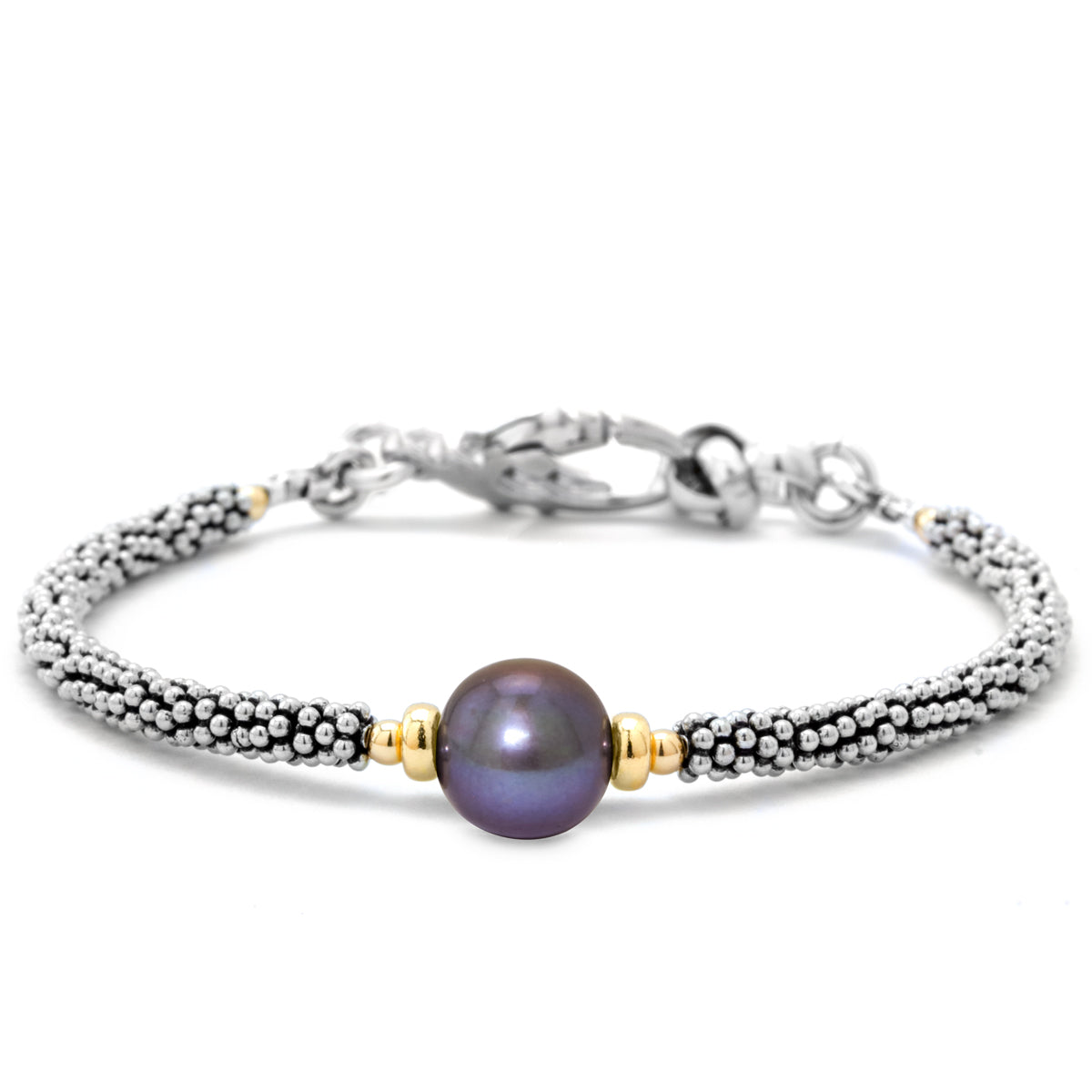 Grey/Peacock Pearl Classic Bracelet