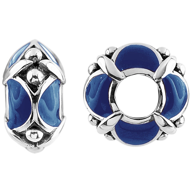 Storywheels Blue Enamel Sterling Silver Wheel ONLY 2 AVAILABLE!-333836
