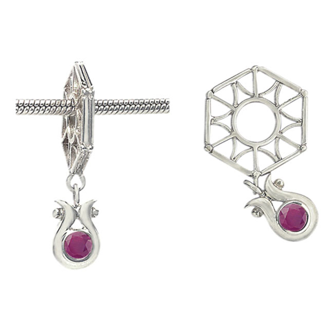 Storywheels Ruby Dangle 14k White Gold Wheel RETIRED LIMITED QUANTITIES!-270649