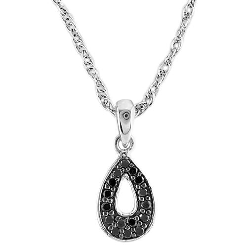 Black Diamond Teardrop Pendant-341540