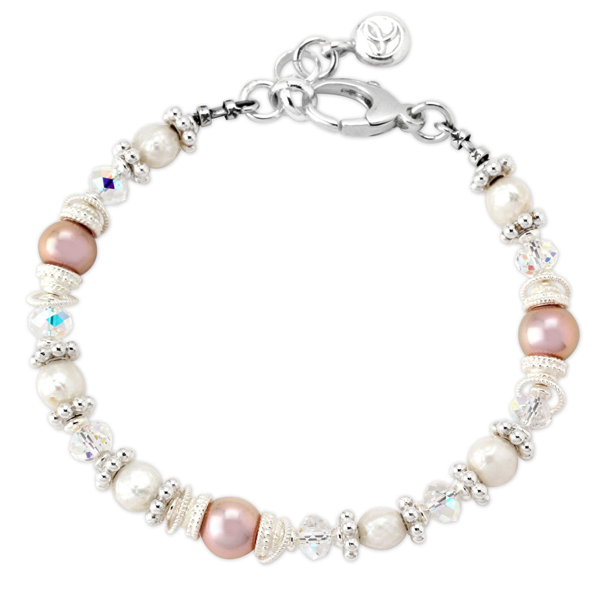 Freshwater Pearl & Crystal Bracelet-153058