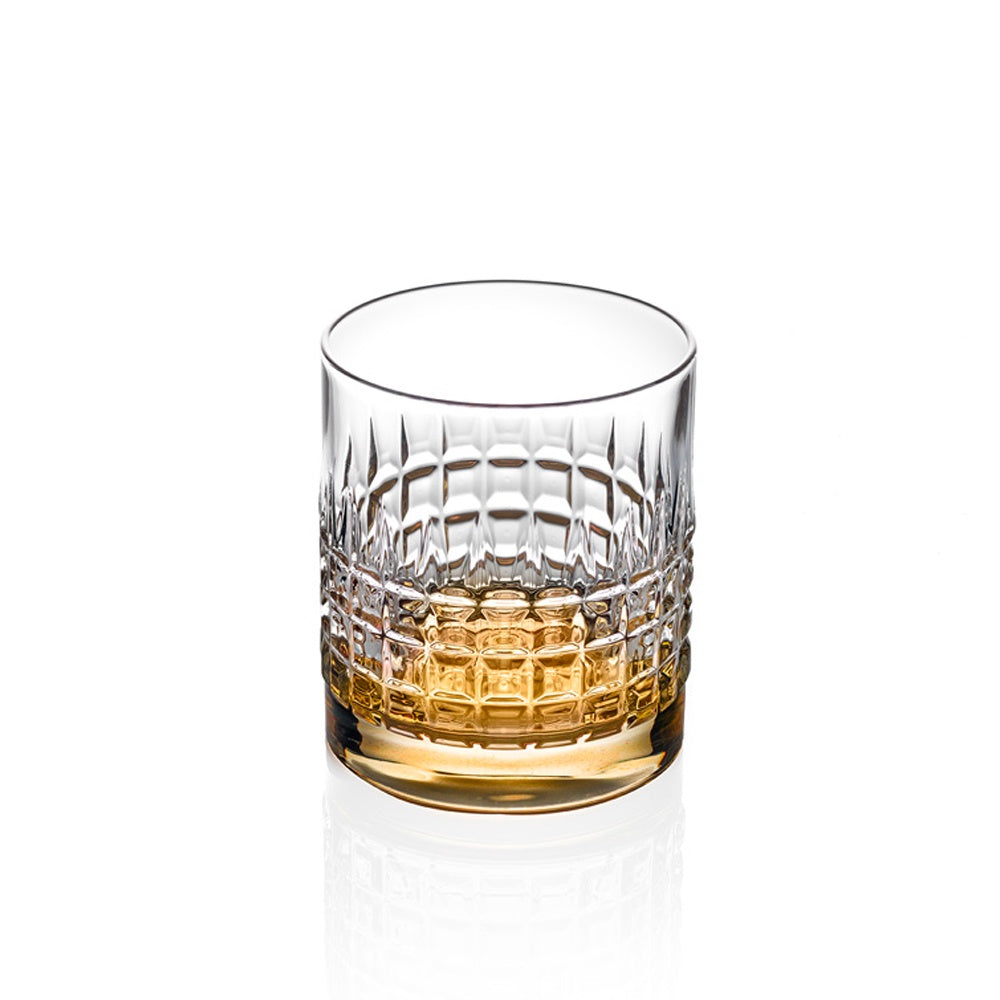 Short Cocktail Amber Luster Tumblers - Set of 4