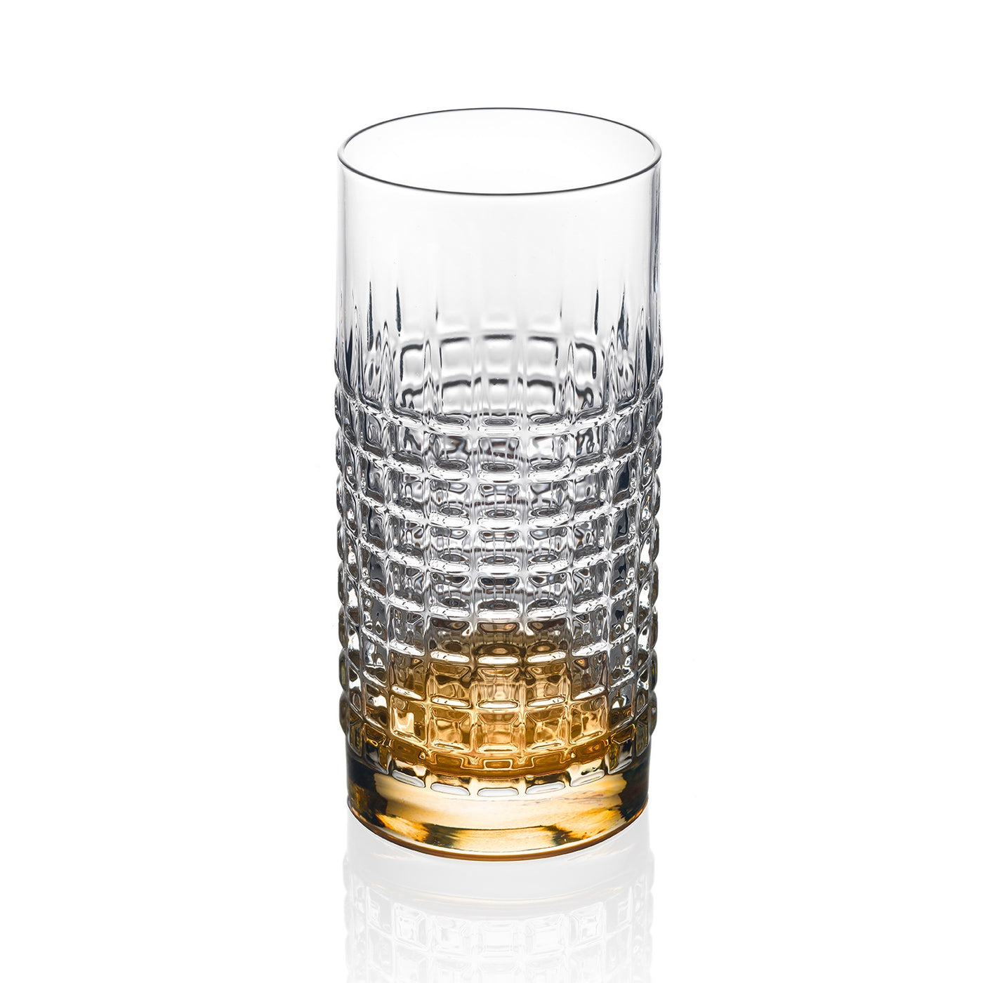 Tall Cocktail Amber Luster Tumblers - Set of 4