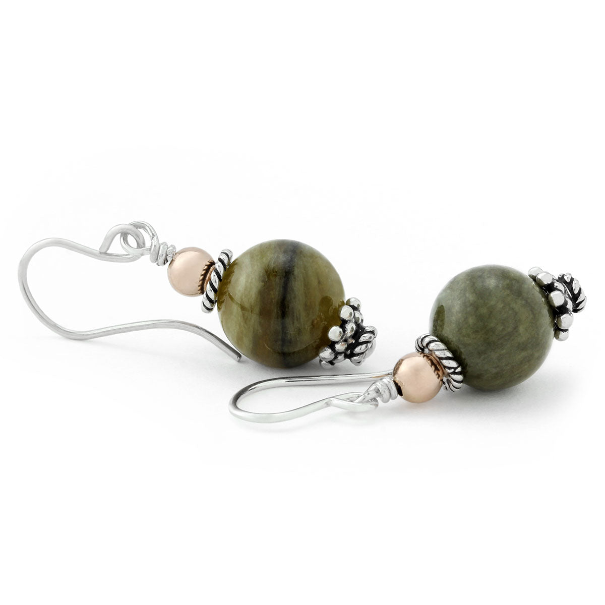 Green Tourmaline Earrings-210-702