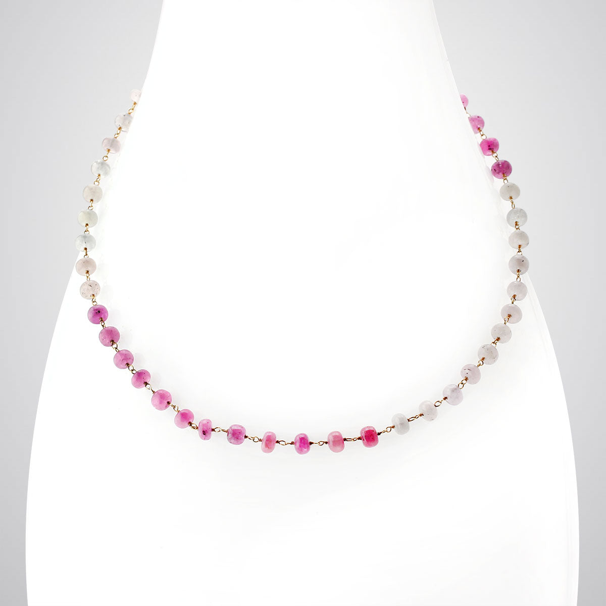 Pink Sapphire Ombre Necklace-349269
