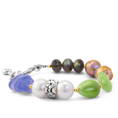 Impressionist Collection Labradorite & Chalcedony Bracelet