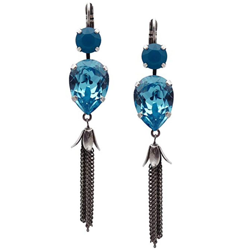 Mariana Blue Teardrop Earrings 655-03740