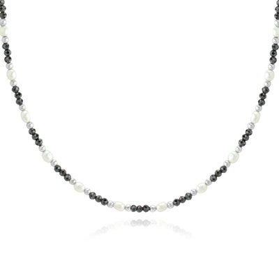 Nikini Hematite & Pearl Necklace