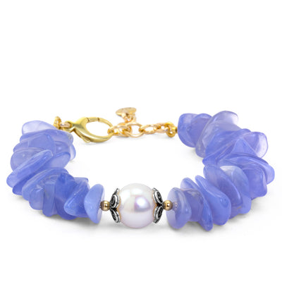Chalcedony & Pearl Bracelet