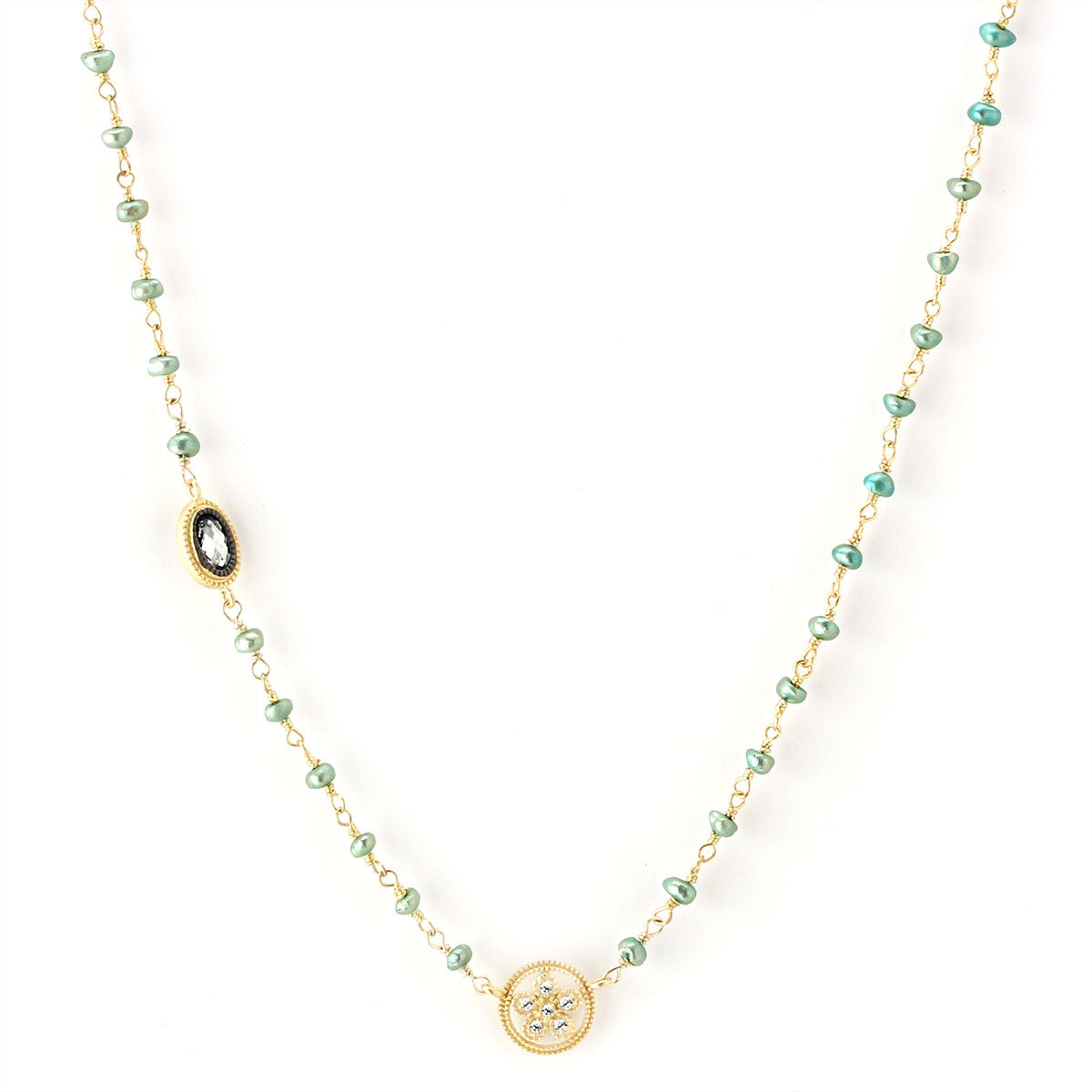Pearl Chain Necklace-347165