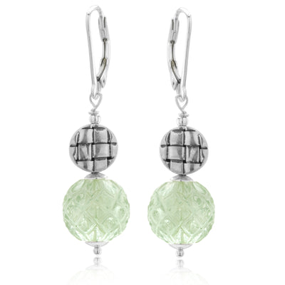 Impressionist Collection Prasiolite Drop Earrings