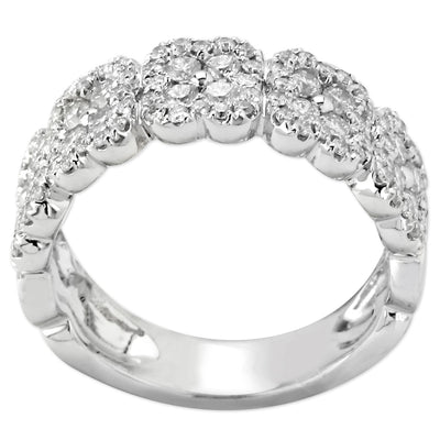 1.02cttw in 18kt White Gold Diamond Band-130-189
