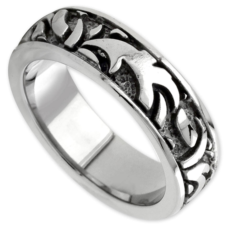 Edward Mirell Men's Grey Titanium Ring-342377