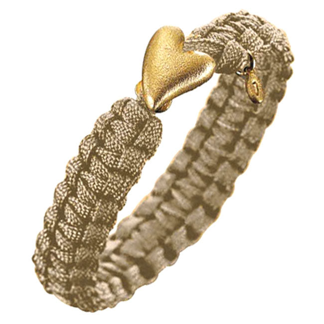 Soldier Sand Gold Heart Clasp Bracelet
